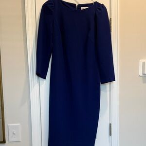 Calvin Klein Royal Blue 3/4 Sleeve Dress